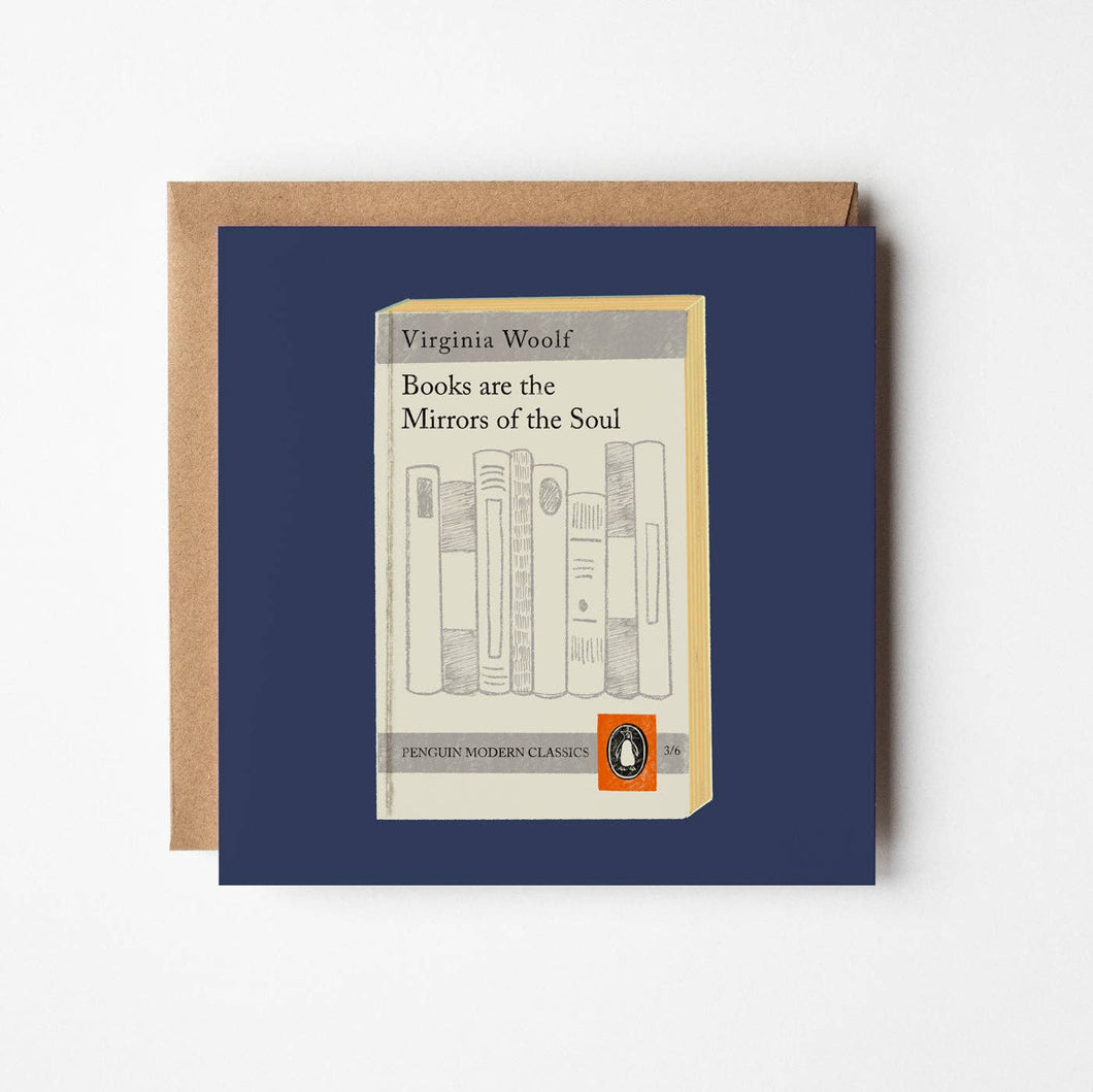 Virginia Woolf Mirrors of the Soul - Blank Greeting Card