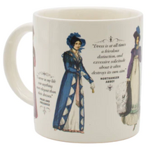 Load image into Gallery viewer, Jane Austen Finery Mug *DISCONTINUED
